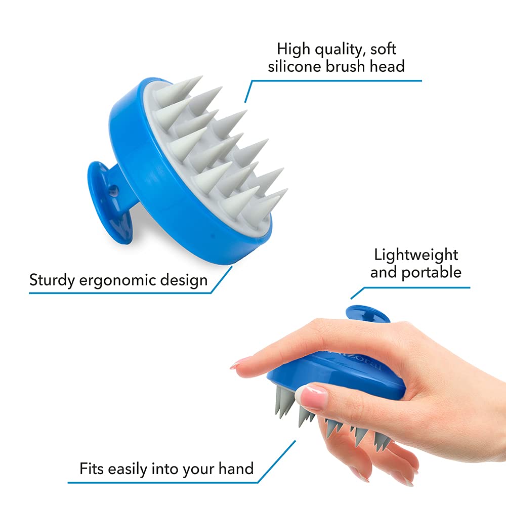 Nizoral Hoofdhuid Massageborstel met Silicone Borstelkop